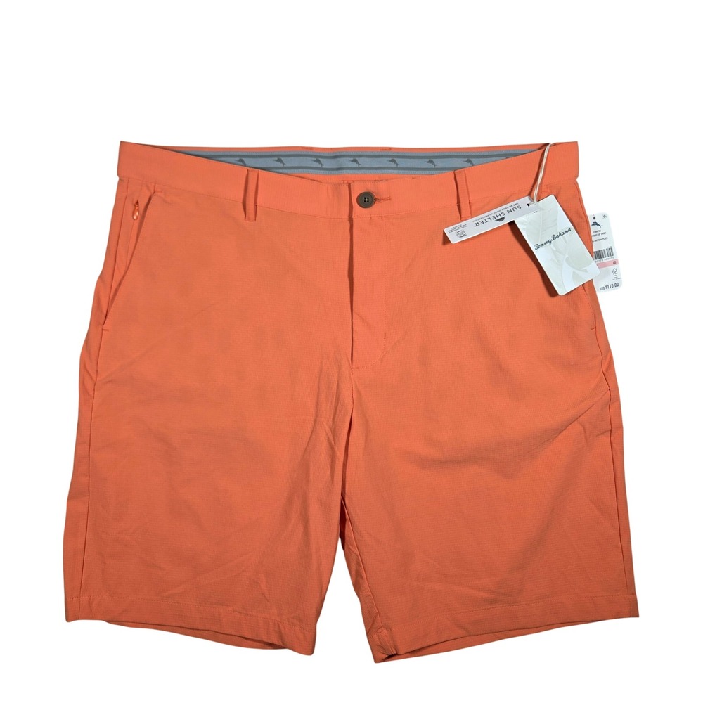 Tommy Bahama Mens 40 Chip Shot 10" Inseam Shorts Daytona Peach Orange ST889700